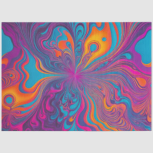 Colourful Psychedelia Airbrush Art Tissue Paper