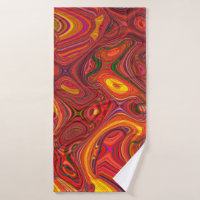 Colourful psychedelic background made of interweav