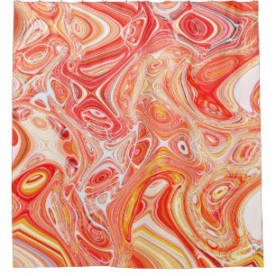 Colourful psychedelic background made of interweav shower curtain