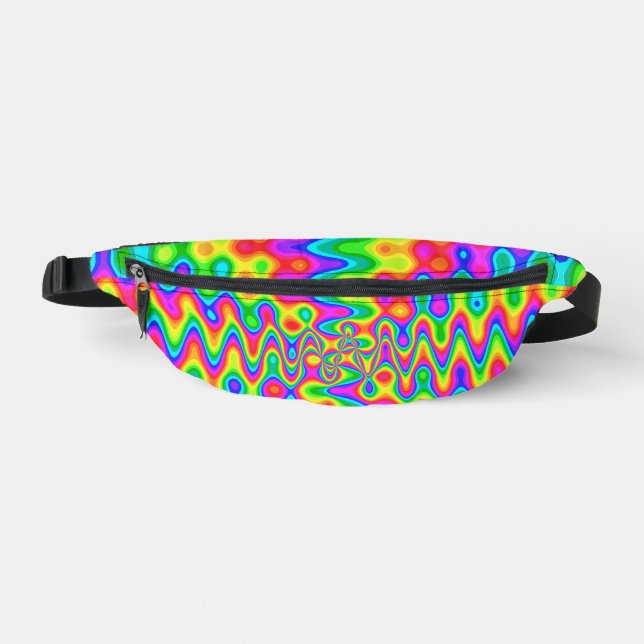 Colourful Psychedelic   Bum Bags (Front)