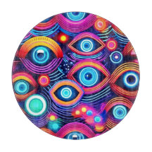 Colourful Psychedelic Eye Pattern