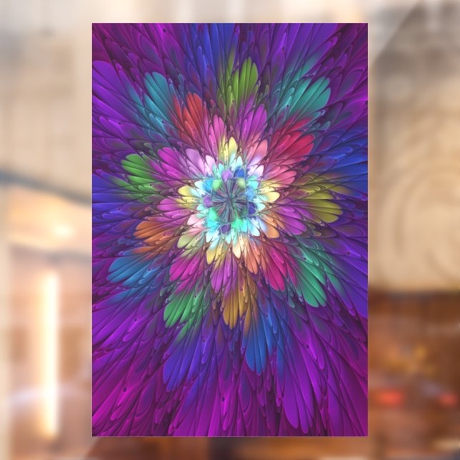Colourful Psychedelic Flower Abstract Fractal Art (Sheet 2)
