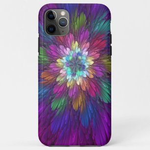 Colourful Psychedelic Flower Abstract Fractal Art Case-Mate iPhone Case