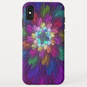 Colourful Psychedelic Flower Abstract Fractal Art Case-Mate iPhone Case
