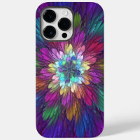 Colourful Psychedelic Flower Abstract Fractal Art
