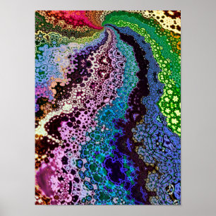 Colourful Psychedelic Fractal Poster