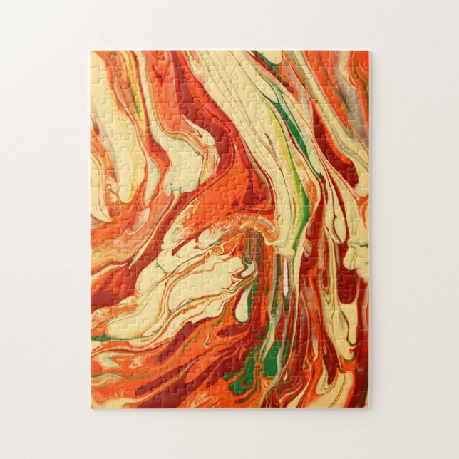 Colourful psychedelic jigsaw puzzle (Vertical)