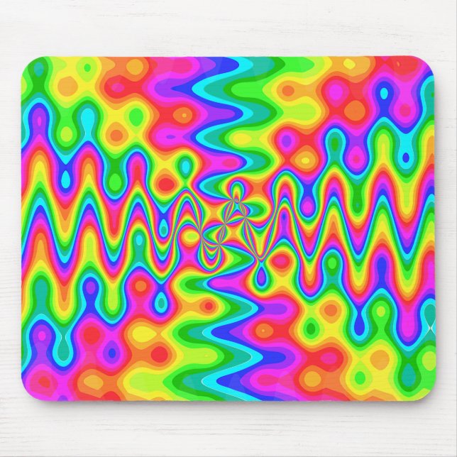 Colourful Psychedelic Mousepad (Front)