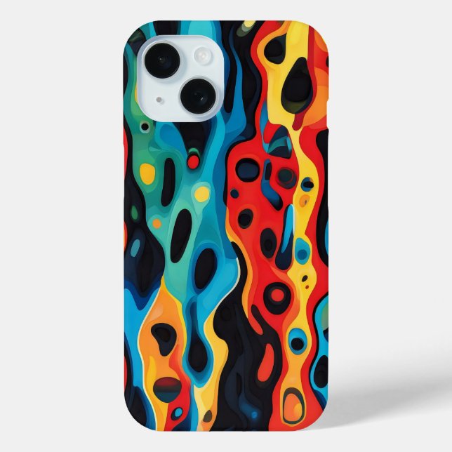 Colourful Psychedelic Pattern Case-Mate iPhone Case (Back)