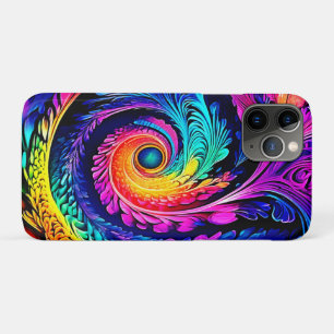 Colourful Psychedelic Spiral Art Case-Mate iPhone Case