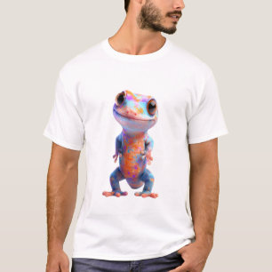 Colourful Psychedelic Spotted Gecko Lizard Men T-Shirt