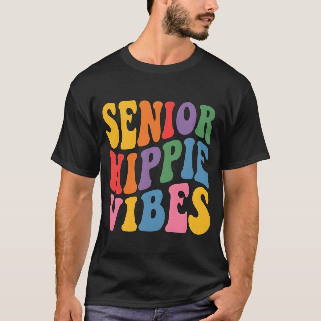 Colourful Psychedelic Typography T-Shirt (Front)