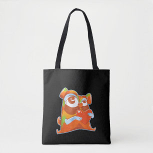 Colourful Pug - Pop Art Funny Artistic Pug Lover Tote Bag