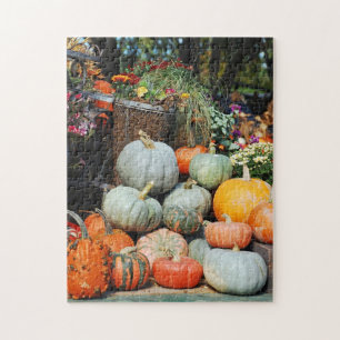 Colourful pumpkin decorative display puzzle