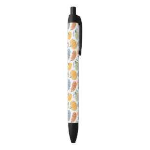 Colourful Pumpkin Gourd Pattern Black Ink Pen