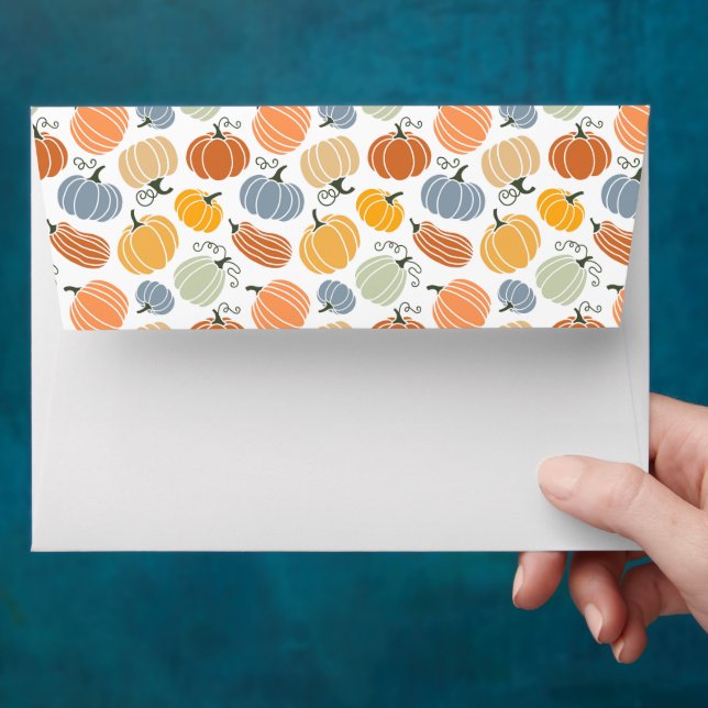 Colourful Pumpkin Gourd Pattern Envelope (Hand)