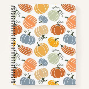 Colourful Pumpkin Gourd Pattern Notebook
