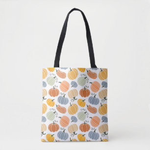 Colourful Pumpkin Gourd Pattern Tote Bag