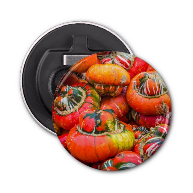 Colourful pumpkins bottle opener (Front)