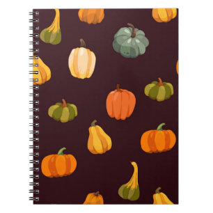 Colourful Pumpkins: Dark Autumn Elegance. Notebook