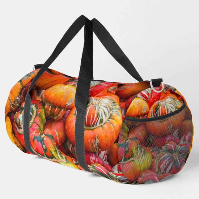 Colourful pumpkins duffle bag (Right Corner)