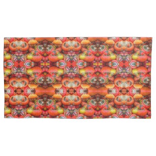 Colourful pumpkins medium pattern pillowcase