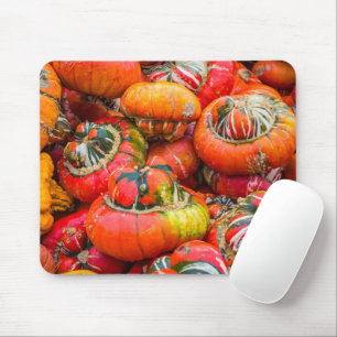 Colourful pumpkins mouse pad