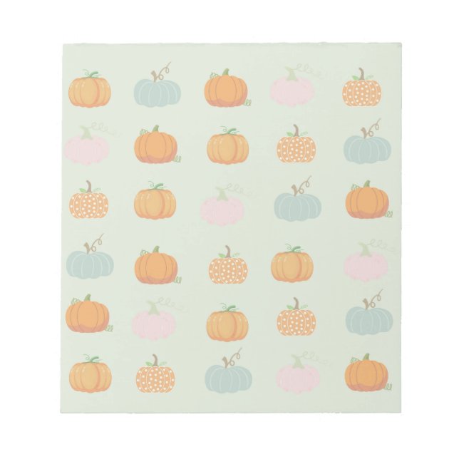 Colourful Pumpkins Notepad (Front)