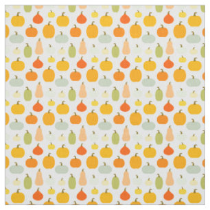 Colourful pumpkins pattern fabric