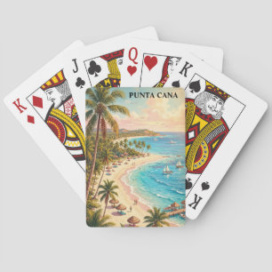 Colourful Punta Cana Dominican Republic Vintage  Playing Cards