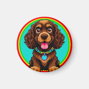 Colourful Puppy Decorative Gift Magnet