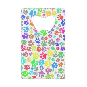 Colourful Puppy Paw Pattern