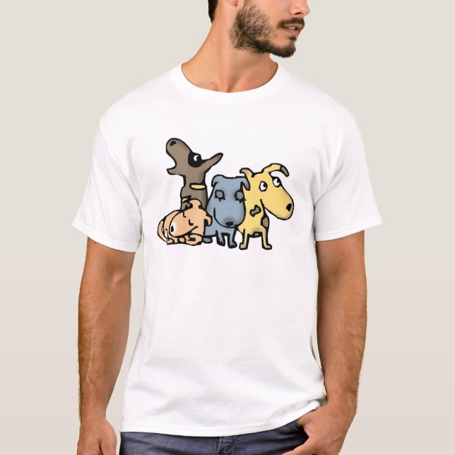 Colourful Puppyes T-Shirt (Front)