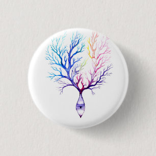 Colourful Purkinje neuron 3 Cm Round Badge