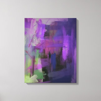 Colourful Purple Abstract Canvas Print