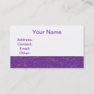 Colourful Purple Business Card