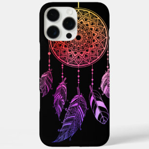 Colourful purple dreamcatcher feather Stylish iPhone 16 Pro Max Case
