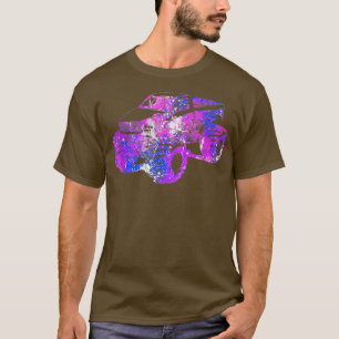 Colourful Purple Monster Truck Art 197 T-Shirt