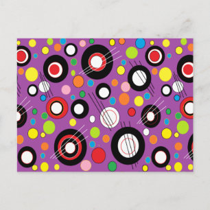 Colourful Purple Postcard