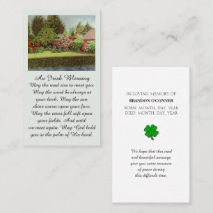 Colourful Purple Red Blue Green Irish Blessing  Business Card