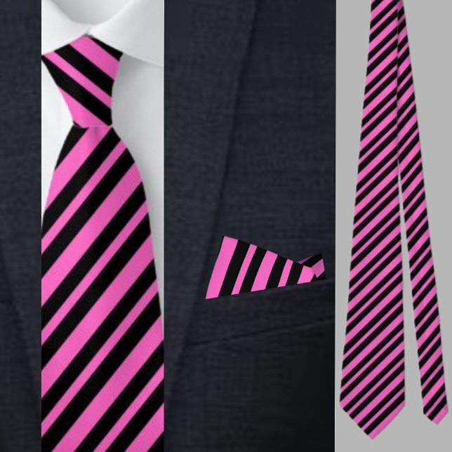 Colourful Purple Stripes Pattern          Tie (Creator Uploaded)