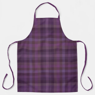 Colourful Purple Tone Colours Of The Year Chequere Apron