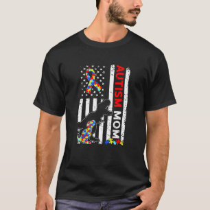 colourful puzzle pieces Autism Awareness Peace Aut T-Shirt