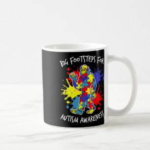 Colourful Puzzle Utism Awareness Bigfoot Autism Aw Coffee Mug