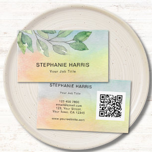 Colourful QR Code Business Card