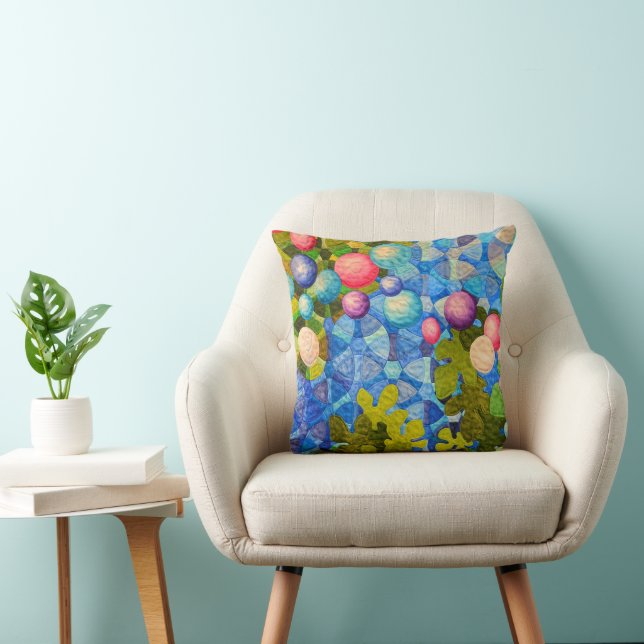Colourful Quilt Pattern Cushion (Chair)