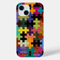 Colourful Quilt Pattern iPhone 15 Case