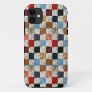 Colourful quilt squares pattern Case-Mate iPhone case