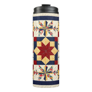 Colourful Quilting Pattren - Quilting Lover Thermal Tumbler