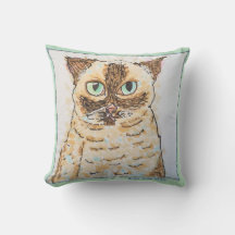 Colourful Quirky Cat Portrait